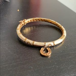 Gold Clasp Equestrian Bracelet